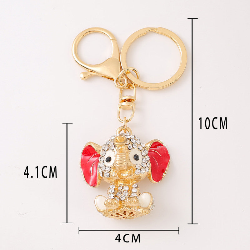 Wholesale Elephant Zinc Alloy Car Keychains